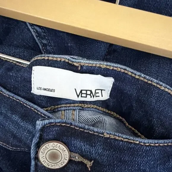 NWT Ververt Dark Blue High Rise Skinny Denim Jeans #1393 Size 18W - Picture 4 of 4